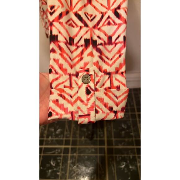 Dress Barn Geometric Multicolor Dress Size 14 - Picture 8 of 12